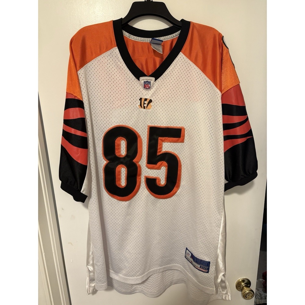 Reebok NFL Cincinnati Bengals Chad Johnson Ochocinco #85 Jersey White 60 Men